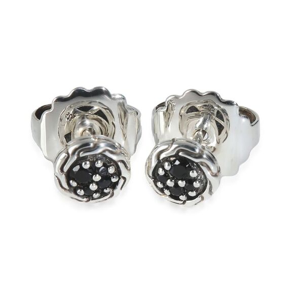 John Hardy Sterling Silver Sapphire Essential Pave Stud...